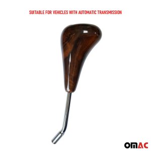 Mercedes S Class Gear Shift Knob - Omac - Automatic - Walnut - '86-'91 Mercedes S Class Gear Shift Knob - Omac - Automatic - Walnut - '86-'91